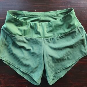 oiselle Green Athletic Running Shorts